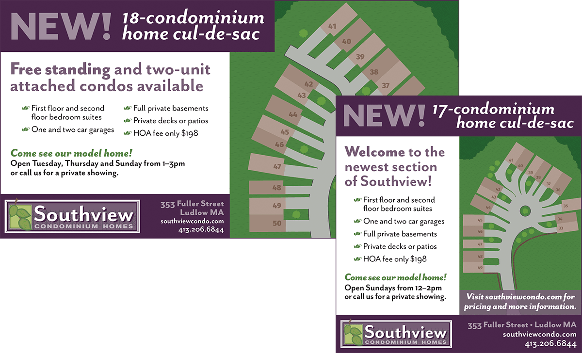 Manganaro Builders: Southview Condominium Homes print advertising