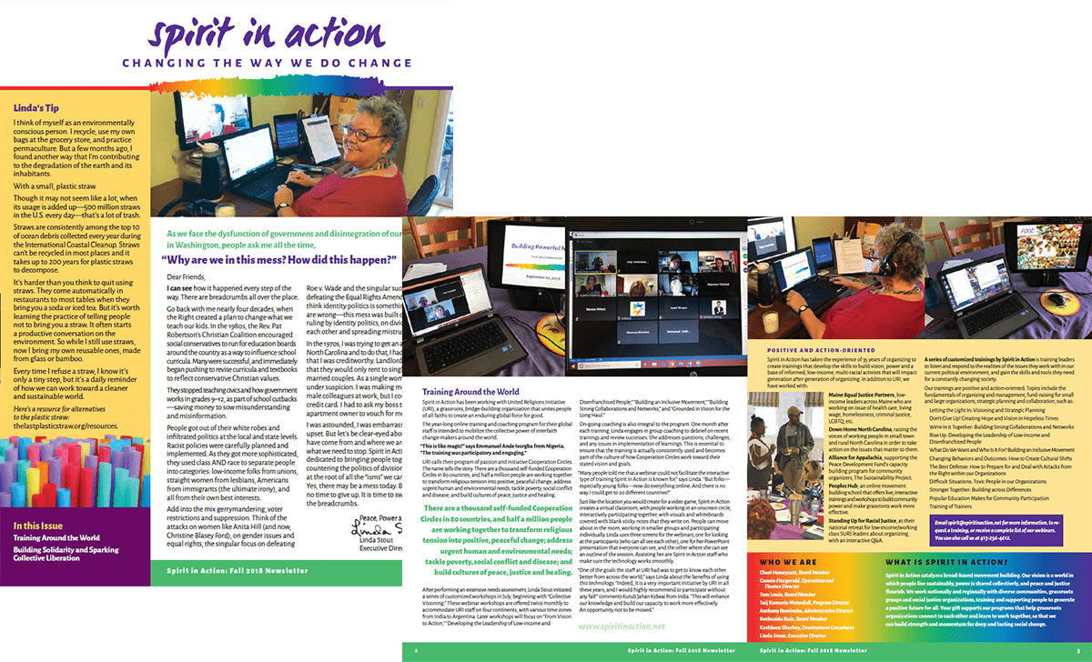 Spirit in Action bi-annual newsletter