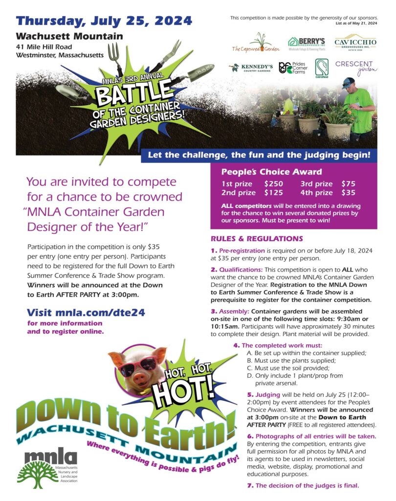 Third annual Battle of the Container Garden Designers flyer