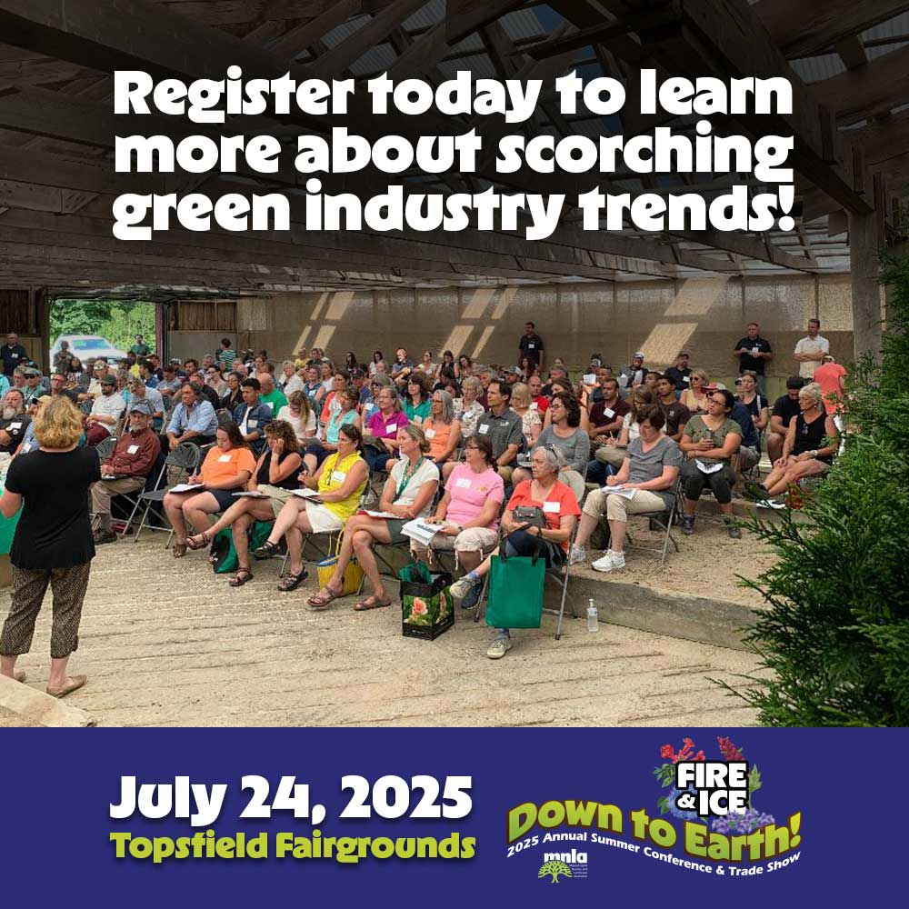 Massachusetts nursery and landscape association down to earth summer conference social media post