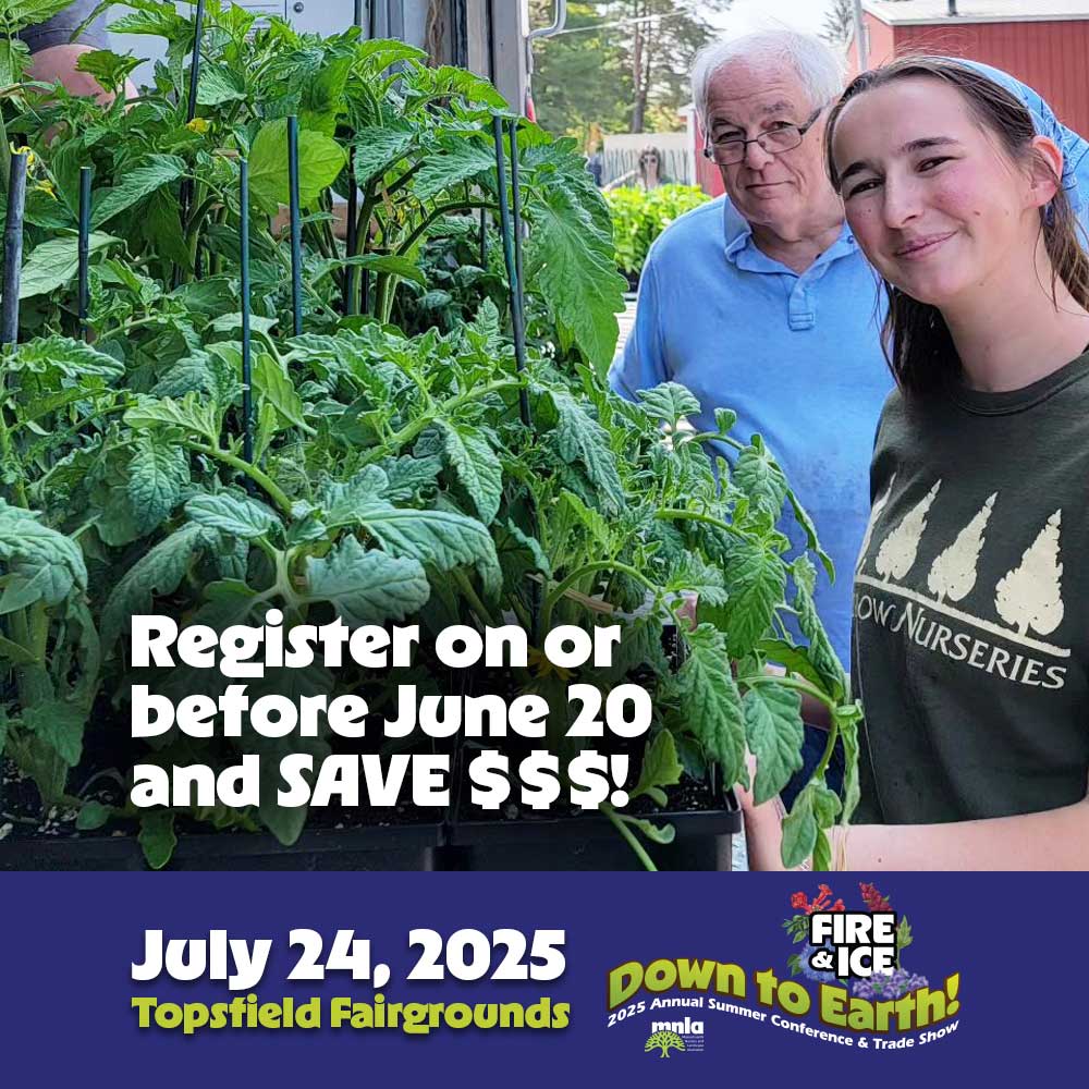 Massachusetts nursery and landscape association down to earth summer conference social media post